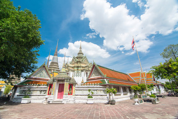 Obraz premium Ancient Pagoda or Chedi at Wat Pho, Thailand