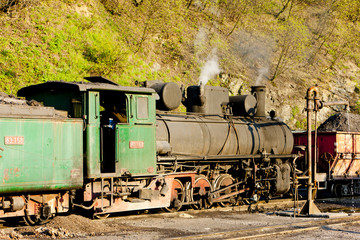 Obraz premium steam locomotive, delivery point in Oskova, Bosnia and Hercegovi