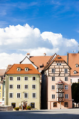 complex of medieval houses called Spalicek, Cheb, Czech Republic