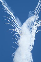 explosion of smoke in the air