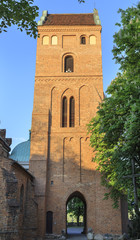 Obraz premium Tower of Church of the Visitation of Blessed Virgin Mary, Warsaw