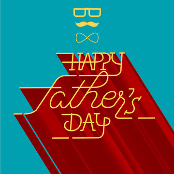 happy fathers day greeting card