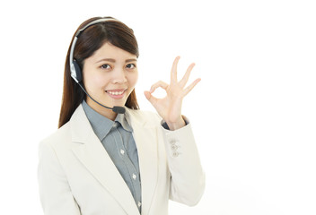 笑顔のオペレーター