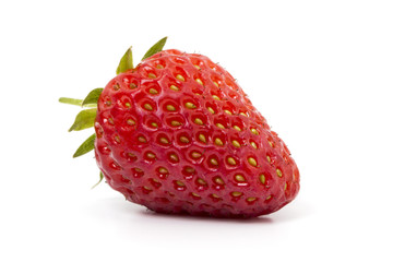 strawberries on a white background