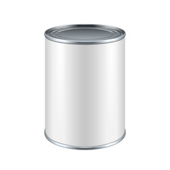 White Blank Tincan Metal Tin Can, Canned Food