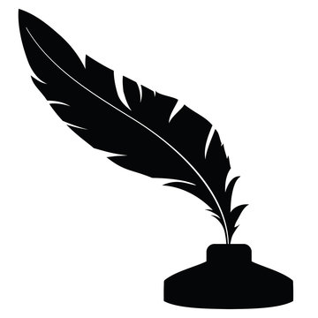 recommend clip art: Feather with ink 1