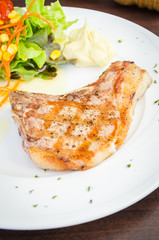 Pork chops steak