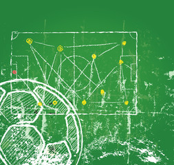 Soccer / Football design template,free copy space, vector