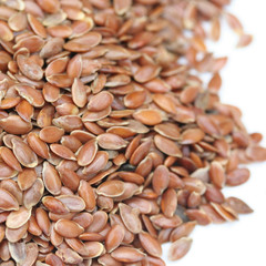 semi di lino_ sfondo bianco