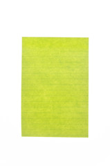 Paper note isolated on white background