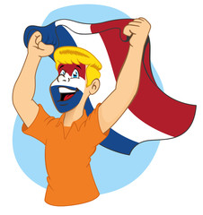 Dutch supporter vibrating