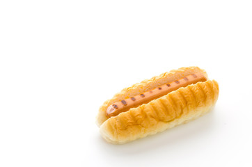 Hot dog isolated on white background