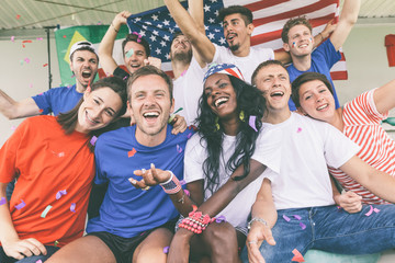 American Supporters at Stadium