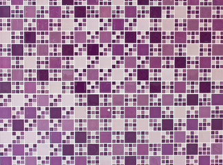 purple and turquoise mosaic tiles as a background