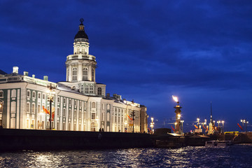 Obraz na płótnie Canvas Saint Petersburg night view, Russia