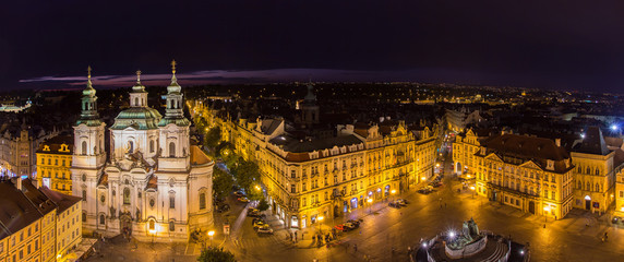 Fototapeta na wymiar View of Old Town's Square in Prague