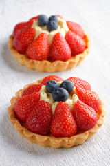 Fresh french fruit tart