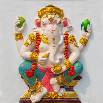 God of success. Indian style or Hindu God Ganesha avatar image
