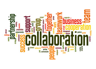 Collaboration word cloud