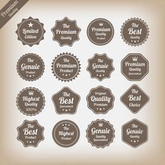 retro vintage labels.