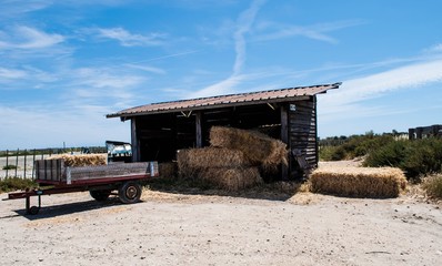 Hangar à fourrage.