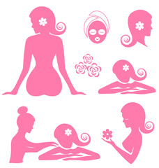 Spa woman  vector