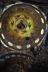 Christ the Pantocrator in a dome of the Twelve Apostles church
