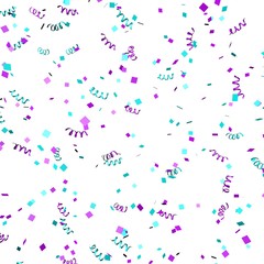 Colored paper in flight