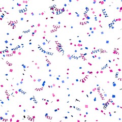 Colored paper in flight