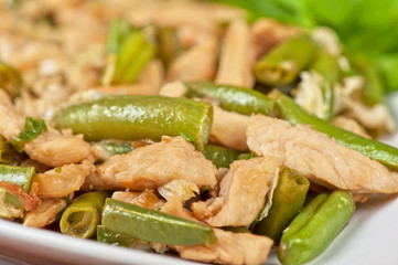 Green beans with chicken