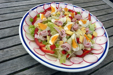 Italienischer Salat mit Radieschen
