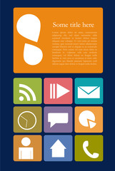 Modern phone flat user interface