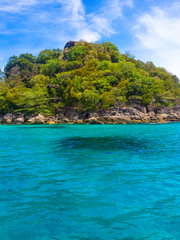 Fototapeta na wymiar Beach of tropical crystal clear sea, Similan islands, Andaman, T