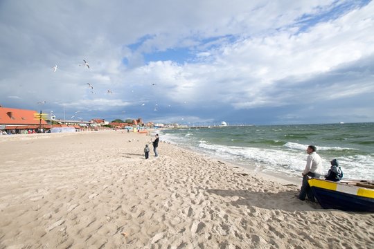 Plaża na helu, ł&oacute;d