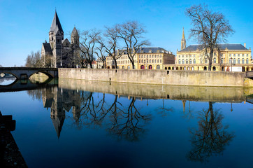 panoramique sur l'ile de metz