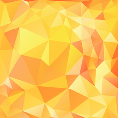 Background with yellow triangles. Mosaic Vector