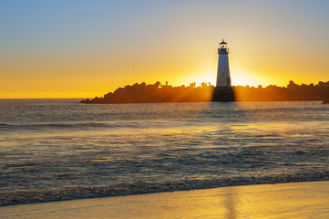 Lighthouse at sunset