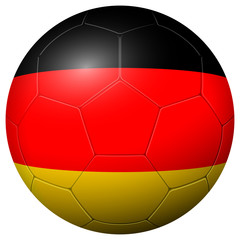 Fototapeta premium Soccer football - country flag GERMANY