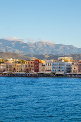 Naklejka premium venetian habour of Chania, Crete, Greece