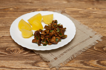 Chanterelle and potatoes