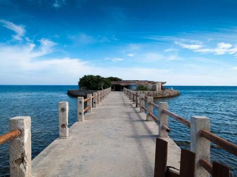 Jetty In Sea, Havana, Cuba