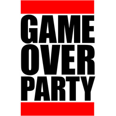 Game Over Party Logo