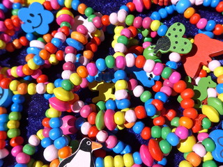 colorful bracelets and necklaces for kids