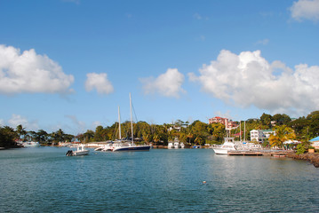 Fototapeta na wymiar Castries Harbour in St Lucia