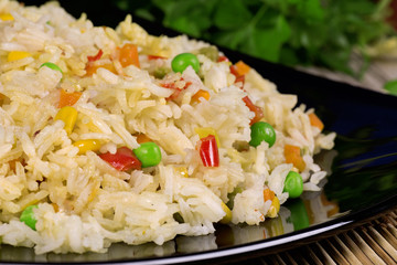 Fried rice with vegetables