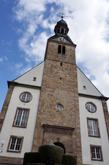 Fototapeta na wymiar alte evangelische Kirche Sankt Johann