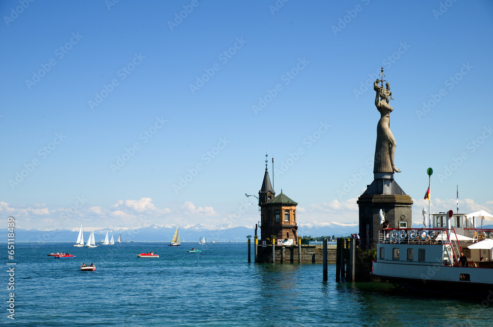 Wall mural hafen in konstanz - bodensee - deutschland