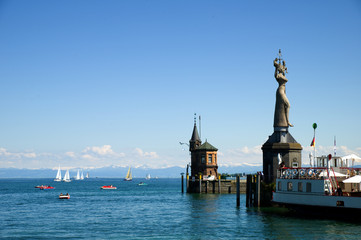 Hafen in Konstanz - Bodensee - Deutschland