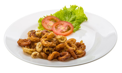 Fried squid rings