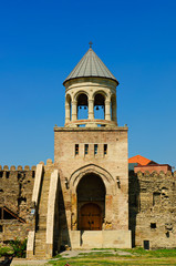 Fototapeta na wymiar Church tower in Mtsheta